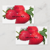 Natuurlijk fruitkussen voor huisdecoratie visitekaartje (Voorkant / Achterkant)