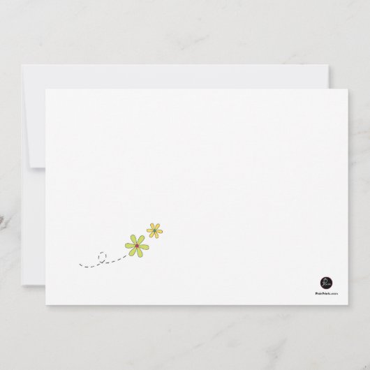 Natuurlijk - Geboortekaartje met foto Aankondiging (Achterkant)