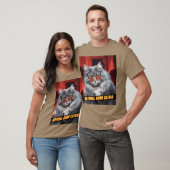 Natuurlijk Geboren Kattenvader Grappige Retro Weir T-shirt (Unisex)