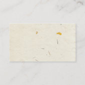 Natuurlijk geperst papier visitekaartje (Achterkant)