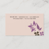 natuurlijk gestikt visitekaartje (Achterkant)