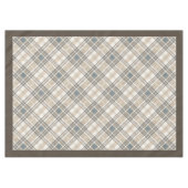 Natuurlijk getint tafelkleed met geometrische acce (Voorkant (Horizontaal))