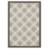 Natuurlijk getint tafelkleed met geometrische acce (Voorkant)