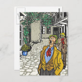 Natuurlijk Gifted Singer, kunstwerk van Moriz Jung Briefkaart (Voorkant / Achterkant)