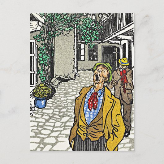 Natuurlijk Gifted Singer, kunstwerk van Moriz Jung Briefkaart (Voorkant)