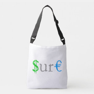 Natuurlijk grappig geld crossbody tas