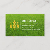 natuurlijk gras | tarwepictogram visitekaartje (Voorkant)