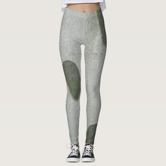 Natuurlijk grijs patroon leggings (Voorkant)