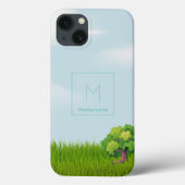 Natuurlijk groen landschap modern Case-Mate iPhone case (Achterkant)