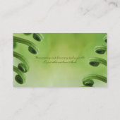 Natuurlijk, groen Visitekaartje (Achterkant)