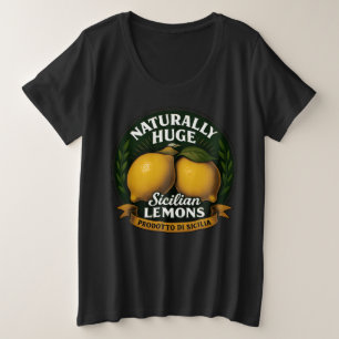 Natuurlijk grote Siciliaanse citroenen Maat T-shirt
