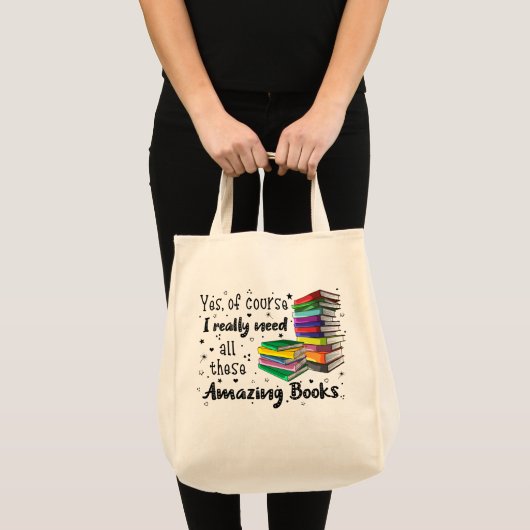 Natuurlijk heb ik al die echt ongelooflijke boeken tote bag (Voorkant (product))