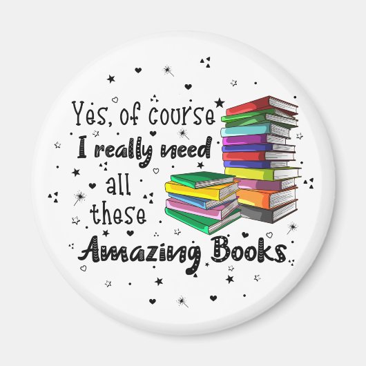 Natuurlijk heb ik deze geweldige boeken nodig magneet (Voorkant)