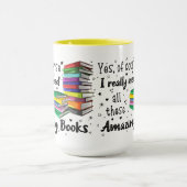 Natuurlijk heb ik deze geweldige boeken nodig mok (Midden)