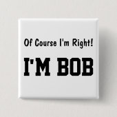 Natuurlijk heb ik gelijk Button (Voorkant)