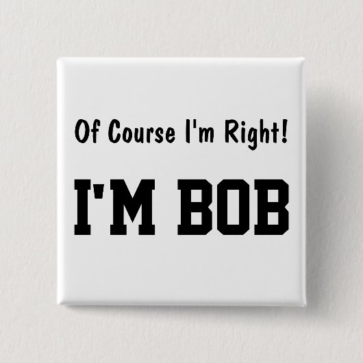 Natuurlijk heb ik gelijk Button (Voorkant)