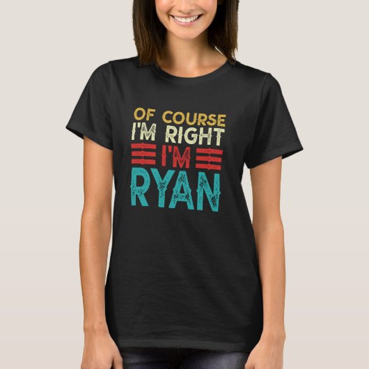 NATUURLIJK HEB IK GELIJK IK BEN RYAN T-shirt Grapp (Voorkant)