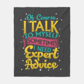 Natuurlijk heb ik het met mezelf over de behoefte  fleece deken (Voorkant)