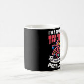 Natuurlijk heb ik problemen met de natuurkundelera koffiemok (Voorkant rechts)