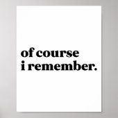 Natuurlijk herinner ik me Sticker Poster (Voorkant)