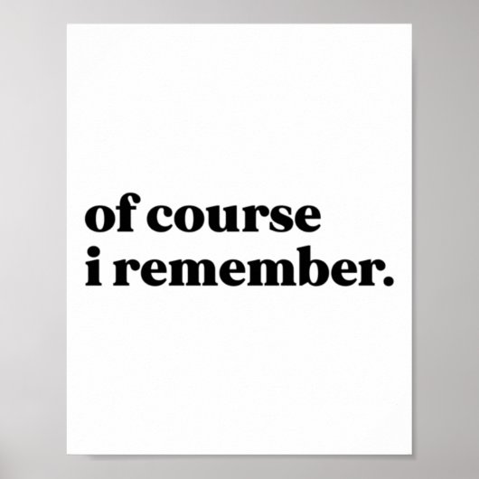 Natuurlijk herinner ik me Sticker Poster (Voorkant)