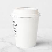 "Natuurlijk hou ik van je... niet altijd voor de k Papieren Bekers (Links)