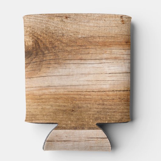 Natuurlijk hout: gestructureerd oppervlak blikjeskoeler (Achterkant)