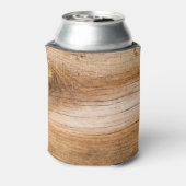 Natuurlijk hout: gestructureerd oppervlak blikjeskoeler (Blikje Achterkant)