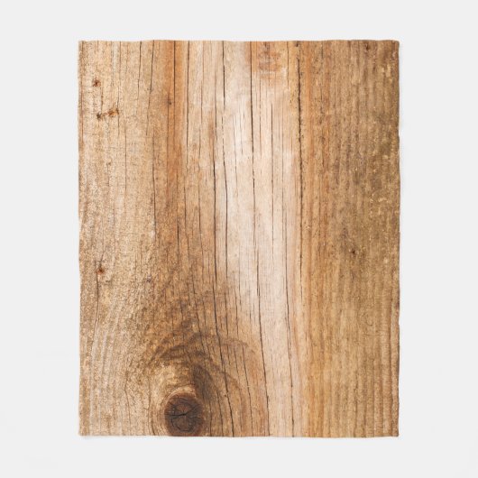 Natuurlijk hout: gestructureerd oppervlak fleece deken (Voorkant)