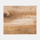 Natuurlijk hout: gestructureerd oppervlak fleece deken (Voorkant (Horizontaal))