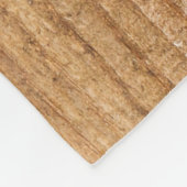 Natuurlijk hout: gestructureerd oppervlak fleece deken (Hoek)