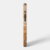 Natuurlijk hout: gestructureerd oppervlak iPhone hoesje (Linkerkant)