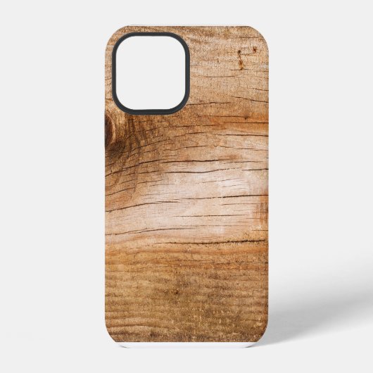 Natuurlijk hout: gestructureerd oppervlak iPhone hoesje (Achterkant)