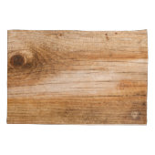 Natuurlijk hout: gestructureerd oppervlak kussensloop (Achterkant)