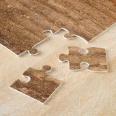 Natuurlijk hout: gestructureerd oppervlak legpuzzel (Zijkant)
