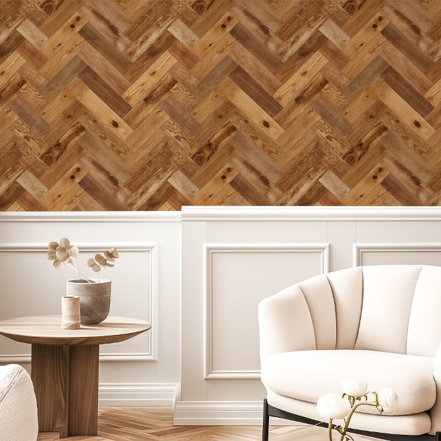 Natuurlijk hout visgraat behang (Creator heeft geüpload)