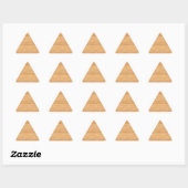 Natuurlijk houten blanco sjabloon trendy elegante sticker (Vel)