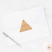 Natuurlijk houten blanco sjabloon trendy elegante sticker (Envelop)