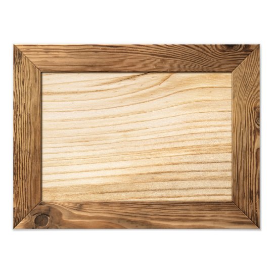 Natuurlijk Houten Lijst met Houten binnen Plank Foto Afdruk Zazzle.nl