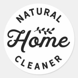 Natuurlijk Huishoudelijk Schoonmaakmiddel Etherisc Ronde Sticker