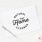 Natuurlijk Huishoudelijk Schoonmaakmiddel Etherisc Ronde Sticker (Envelop)