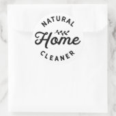 Natuurlijk Huishoudelijk Schoonmaakmiddel Etherisc Ronde Sticker (Tas)