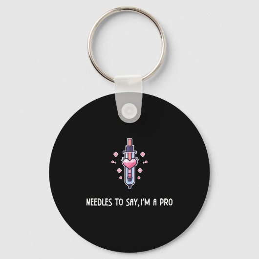 Natuurlijk, ik ben een pro grappig cadeau voor ver sleutelhanger (Voorkant)