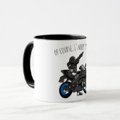 Natuurlijk, ik luister... Grappige motorfiets Mok (Voorkant links)