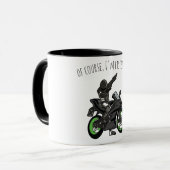 Natuurlijk, ik luister... Grappige motorfiets Mok (Voorkant links)