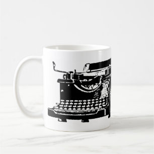 Natuurlijk. Ik sms. Typemachine Koffiemok