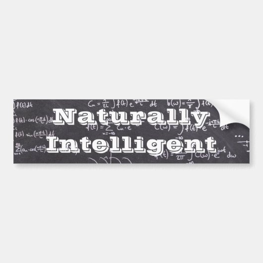 Natuurlijk intelligent bumpersticker (Voorkant)