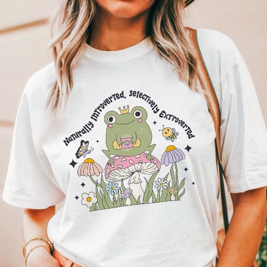 Natuurlijk introverte selectief extraverte kikker Tri-Blend shirt