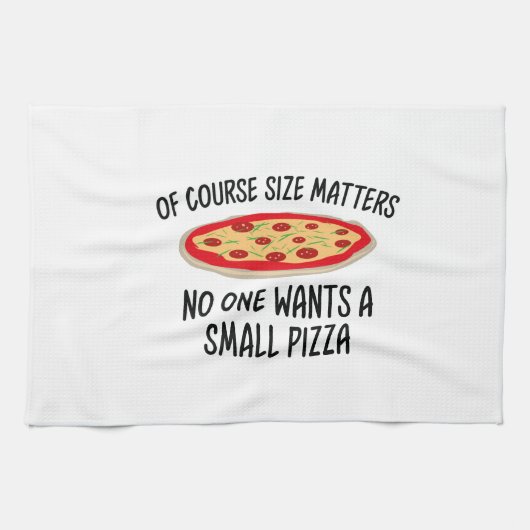 Natuurlijk is de grootte belangrijk, niemand wil e theedoek (Horizontaal)