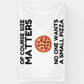 Natuurlijk is grootte belangrijk, niemand wil een  spandoek (Verticaal)